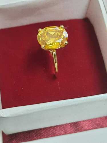 3ct oval cut citrine yellow - oval,