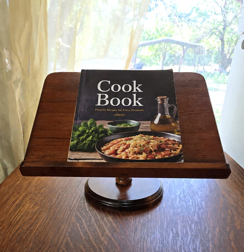 Vtg wooden book stand - vtg,