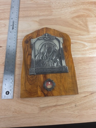 Vintage mater dolorosa - mater, wooden