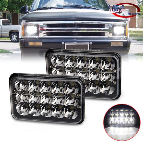 2pc black 4x6 - 2pc, led