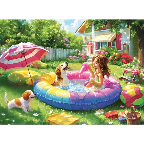 300 piece summer jigsaw - piece,