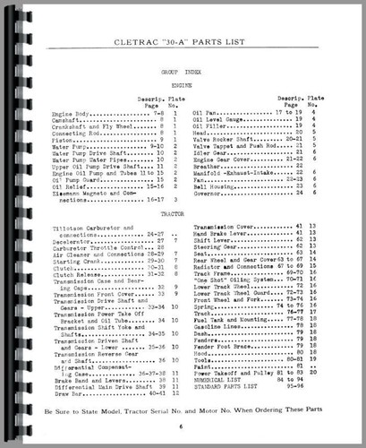 Parts manual 1928 1935 oliver - 1928-1935,