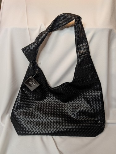 Ulta beauty black woven hobo - ulta,
