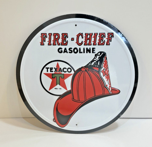Texaco fire chief gasoline - fire, 12"