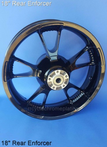 Harley black rear enforcer - black,