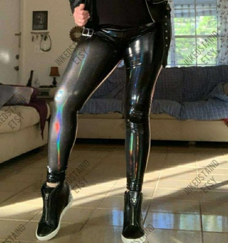 Sexy pvc shiny leggings non - pvc,