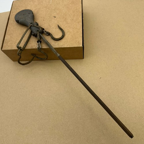 Antique hanging scale iron - antique,