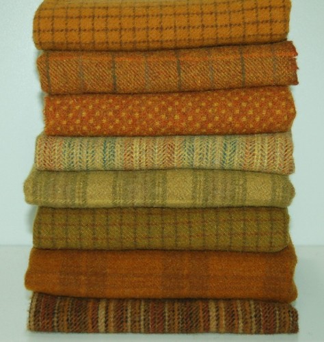 Hand dyed rug hooking - dyed, wool