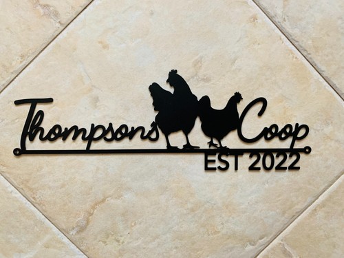 Personalized metal chicken - metal,
