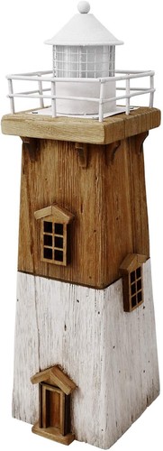 Rustic wooden led lighthouse - rustic,