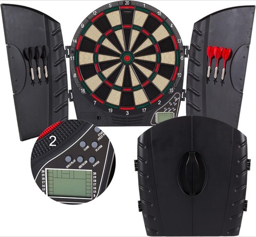 Electronic dart board and - dart,