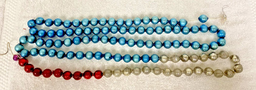 Vintage blue red - red, mercury