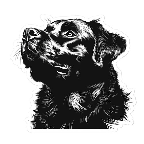 Dog rottweiler sticker pup - rottweiler,