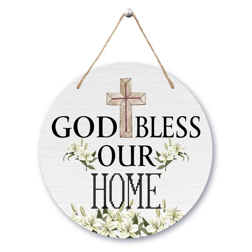 Welcome door sign god bless - sign,,