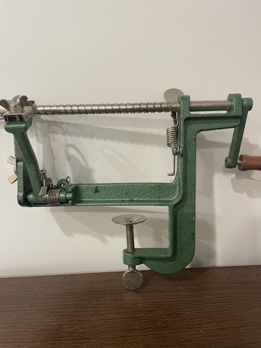 Vintage cast iron apple peeler - cast,