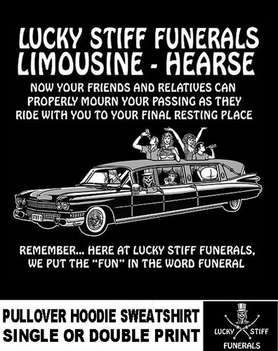 Lucky stiff limousine - lucky, hearse