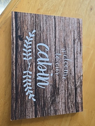 Cabin guest book - cabin,