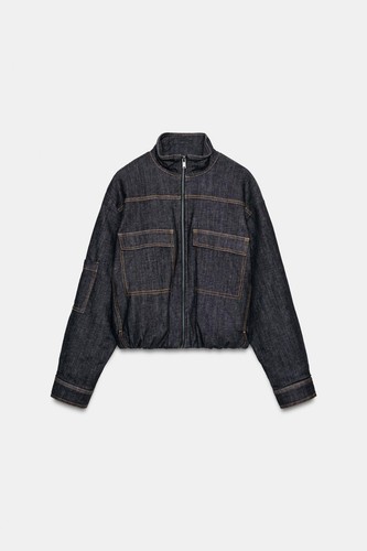 Zara high collar - high, bomber