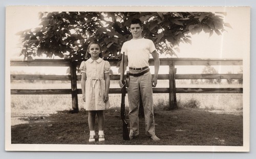 Vintage photo girl and boy - vintage,