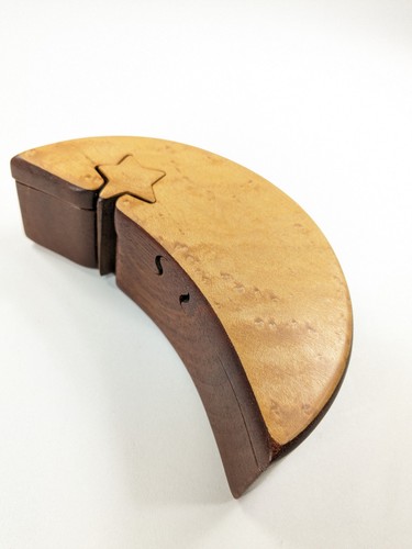 Crescent moon puzzle box - crescent, 4