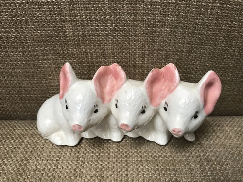 Three pigs piglets - pigs, ceramic