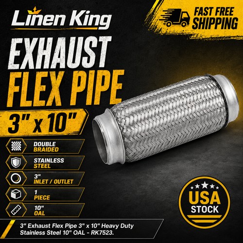 Exhaust flex pipe x - 3", 10"