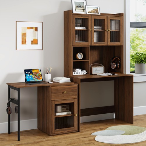 Modern computer desk - computer, study