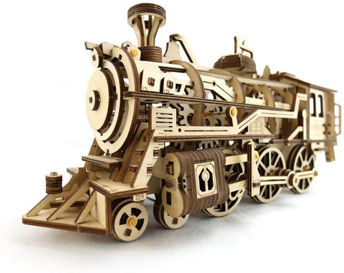 Wooden building train - wooden,