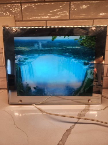 Vintage light box waterfall - light,