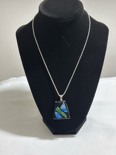 Vintage dichroic fused art - fused,