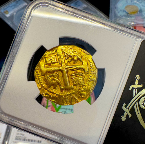 Peru escudos 1741 ngc au - peru,