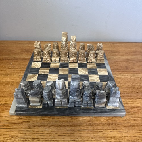 Hand carved vintage - hand, chess