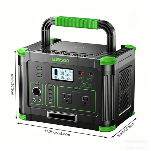 500w 519 48wh power station - 519.48wh,