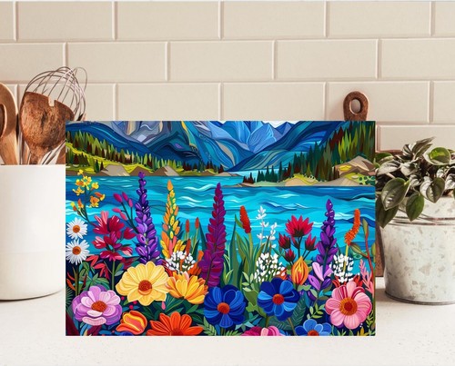 Floral scenery tempered - floral,