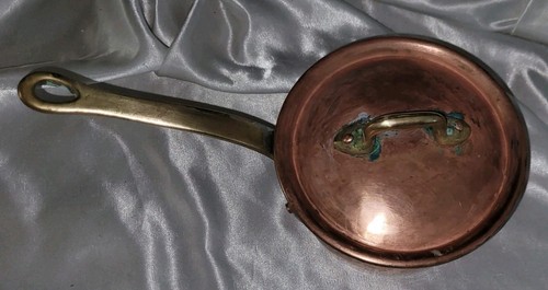 Antique heavy copper pot - heavy, sauce