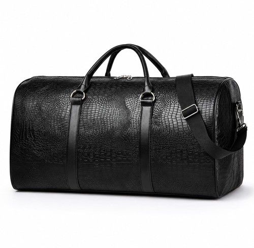 Retro crocodile duffel - crocodile, bag