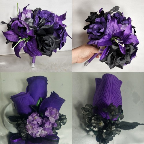 Purple black rose tiger - tiger, lily
