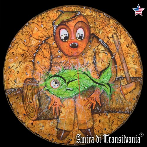 Fish green fishing wall art - green,