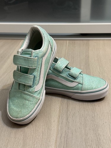 Nwot girls teal sparkly vans - nwot,