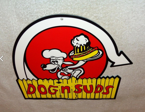 Vintage dog suds root - dog, beer