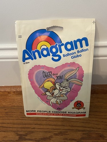 Vintage anagram mylar balloon - anagram,
