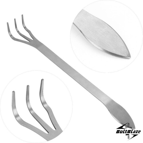 Stainless steel root rake - root,