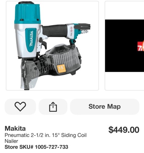 Makita pneumatic 2 in - 2-1/2,