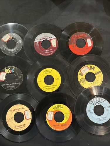 Vintage rpm records mixed - vintage,
