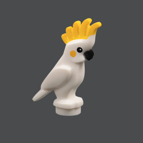 Lego cockatoo bird white - cockatoo, and