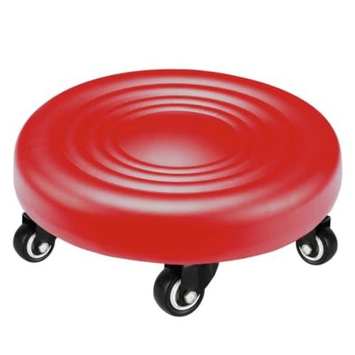 Low rolling stool with wheels - low,