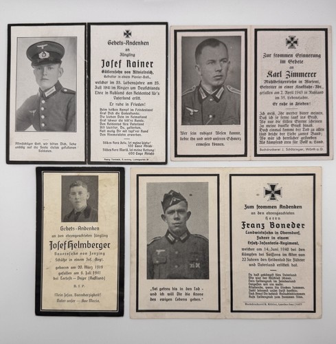 Wwii german death cards - 4,