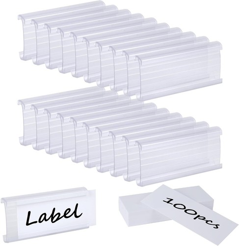 100pcs wire shelf label - 100pcs,