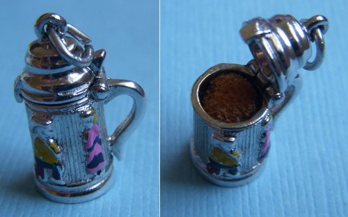 Vintage enamel movable beer