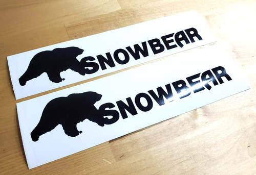Snowbear trailer plow - snowbear, decals